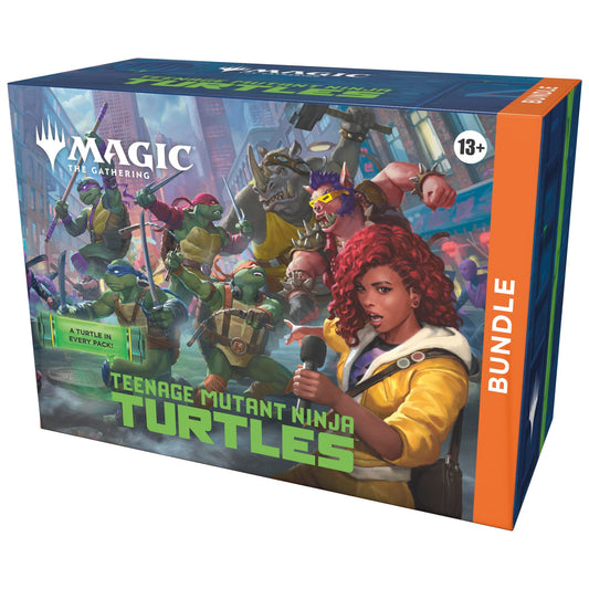 Magic: The Gathering | Teenage Mutant Ninja Turtles - Bundle | 9 Play Boosters, 30 Lands, Foil Alt-Art Promo Card + Exclusive Accessories | Collectible Trading Card Game